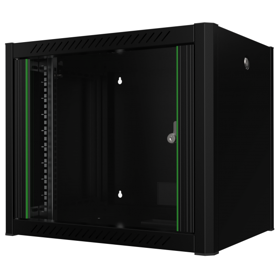კედლის საკომუნიკაციო კარადა Mirsan MR.WTN09U45DE.01, 9U, Wall-mounted Communication Cabinet, Black
