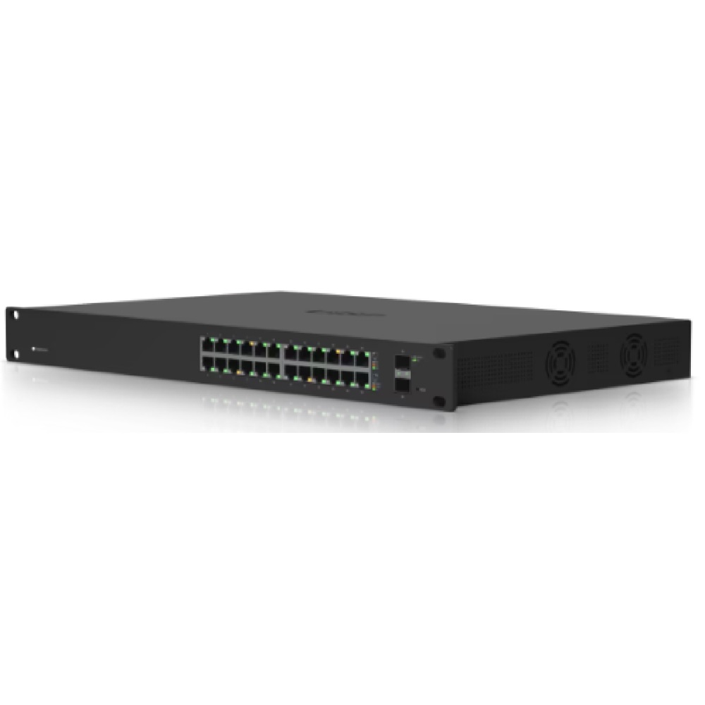 POE + Switch Ubiquiti ES-24-250W, 24-Port Gigabit+SFP, Black