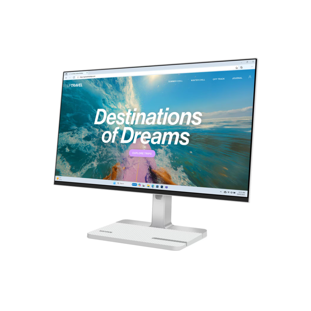 Monitor Lenovo 67DCUAC6EU L24D-4C, 23.8", FHD, IPS, USB, HDMI, Type-C, Cloud Grey