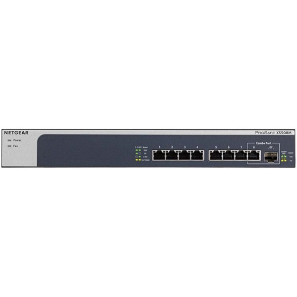 Switch Netgear XS508M-100EUS, 8 Port-port Gigabit, Black