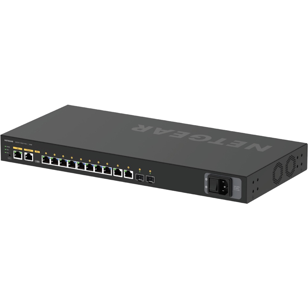სვიჩი Netgear GSM4212P-100EUS, 10-port Gigabit, Switch, Black