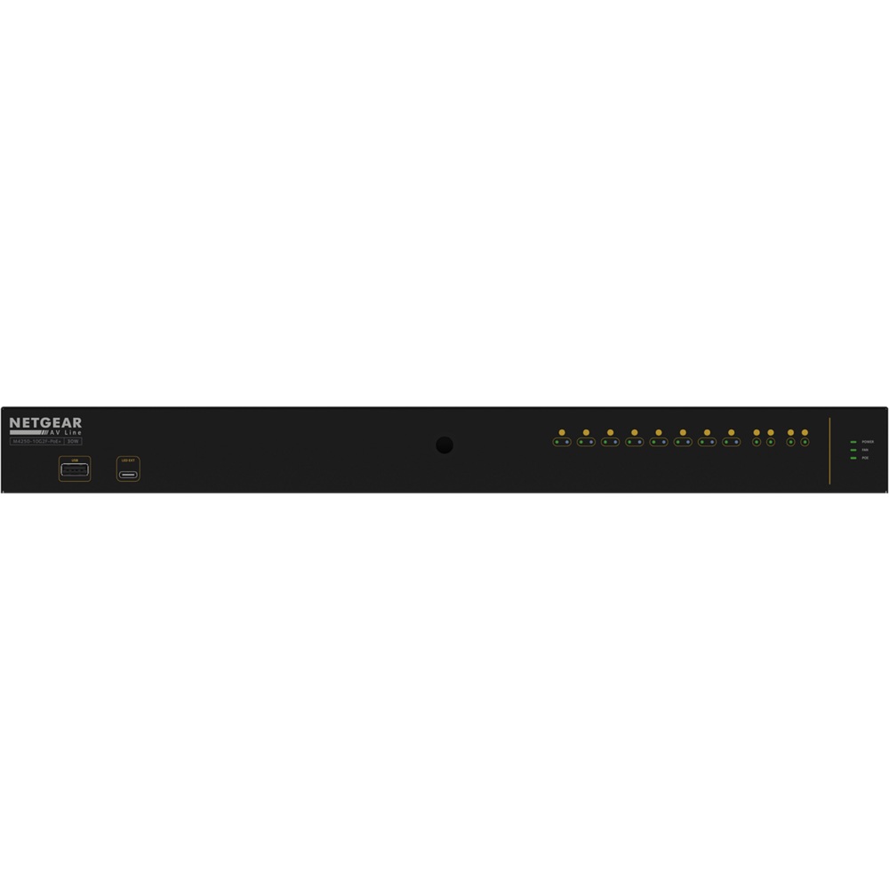 სვიჩი Netgear GSM4212P-100EUS, 10-port Gigabit, Switch, Black