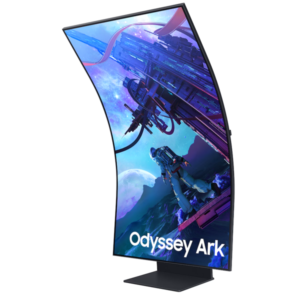 მონიტორი Samsung LS55CG97WNIXCI Odyssey Ark, 55", Curved Monitor, VA, 4K UHD, USB, HDMI, DP, Black