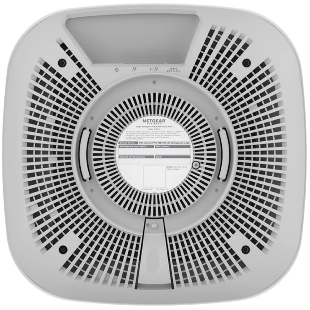 დაშვების წერტილი Netgear WAX625-100EUS AX5400, 4800Mbps, Dual-Band Wi-Fi 6 Access Point, White