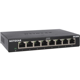 Switch Netgear GS308-300PES, 8-port Gigabit, Black
