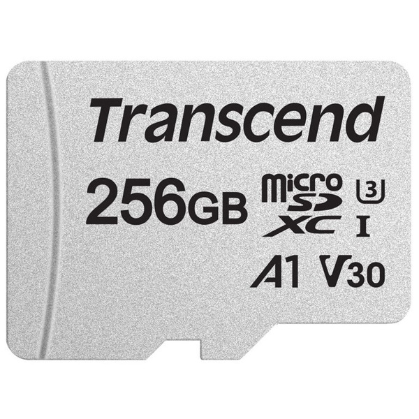 Memory Card Transcend TS256GUSD300S-A, 256GB, microSDXC, UHS-I, U3, Black/Grey