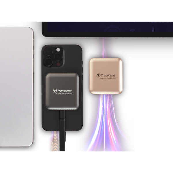 გარე მყარი დისკი Transcend TS1TESD420G ESD420G, 1TB, External SSD, Magsafe, Type C, Gold