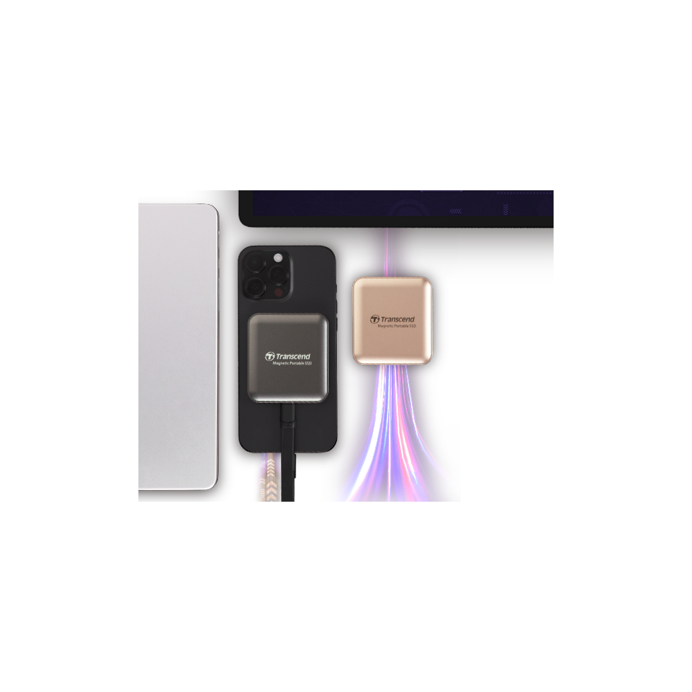 გარე მყარი დისკი Transcend TS1TESD420G ESD420G, 1TB, External SSD, Magsafe, Type C, Gold