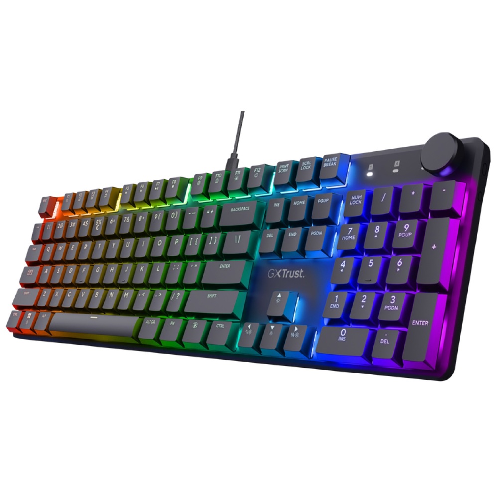 Mechanical Gaming Keyboard Trust 24910 GXT866 TORIX, Wired, USB, Type-c, Black