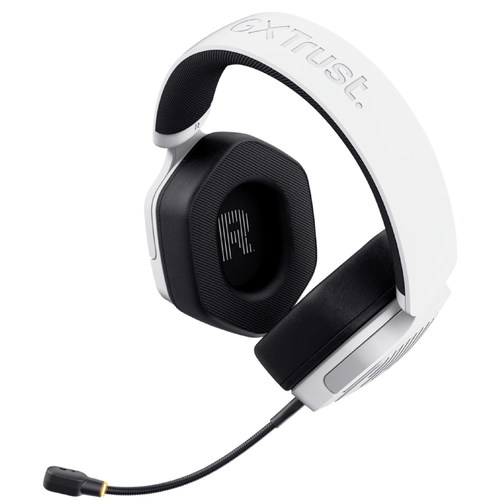 Headset Trust 25534 GXT493W CARUS, Wireless, USB, Type-c, 3.5mm, White