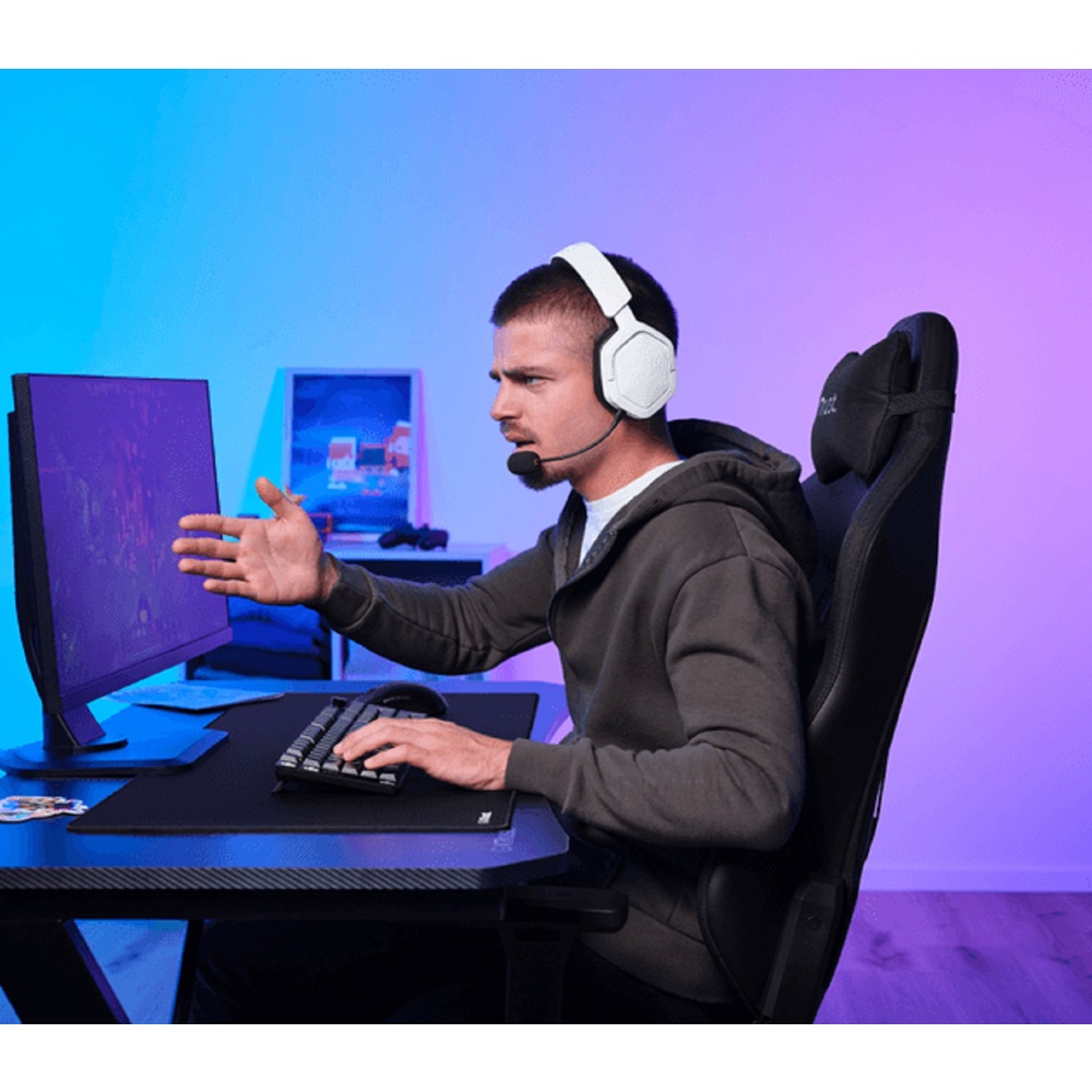 Headset Trust 25534 GXT493W CARUS, Wireless, USB, Type-c, 3.5mm, White