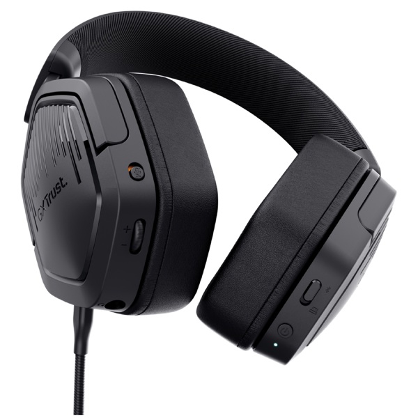 Headset Trust 25491 GXT493 CARUS, Wireless, USB, Type-c, 3.5mm, Black