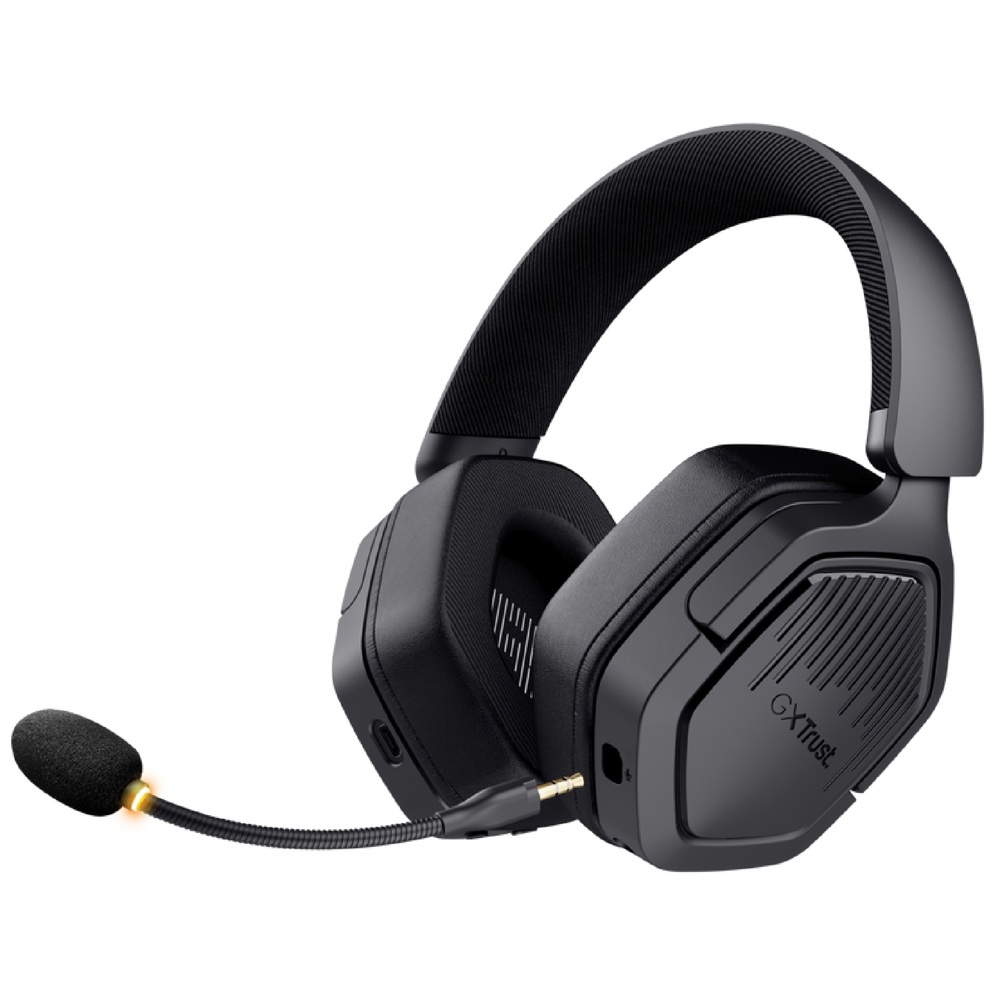 Headset Trust 25491 GXT493 CARUS, Wireless, USB, Type-c, 3.5mm, Black