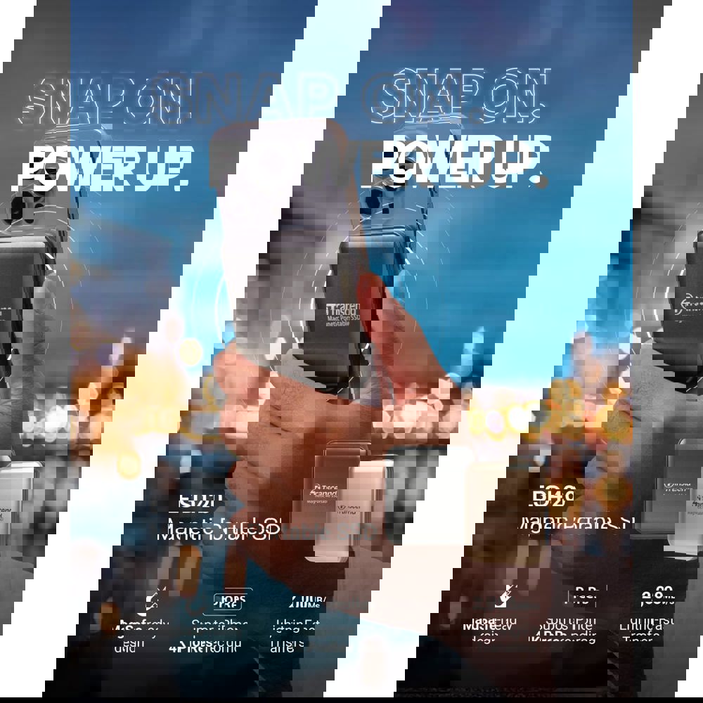 External SSD Transcend TS1TESD420C ESD420C, 1TB, Magsafe, Type C, Iron Gray