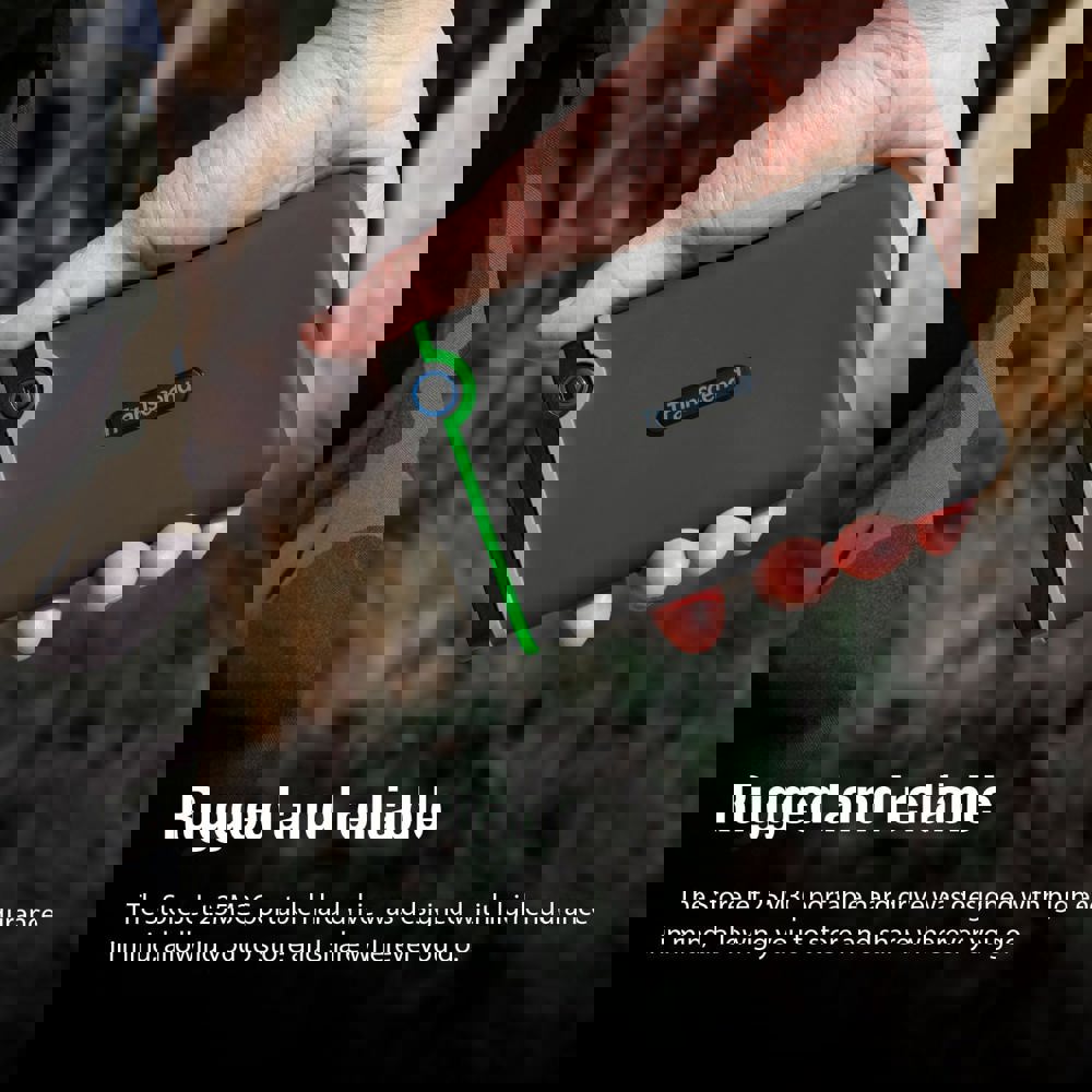 გარე მყარი დისკი Transcend TS2TSJ25M3C StoreJet 25M3C, 2TB, 2.5", Portable HDD, Type-C, Grey