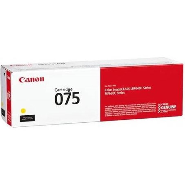 კარტრიჯი Canon 6362C002AA 075, Toner Cartridge, 1300P, Yellow