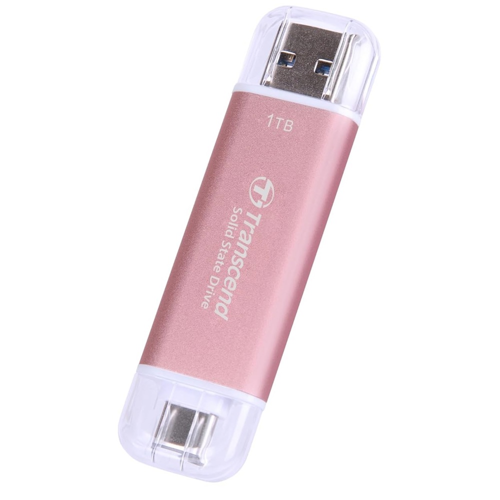 გარე მყარი დისკი Transcend TS1TESD310P ESD310, 1TB, External SSD, Type-C/A, Pink