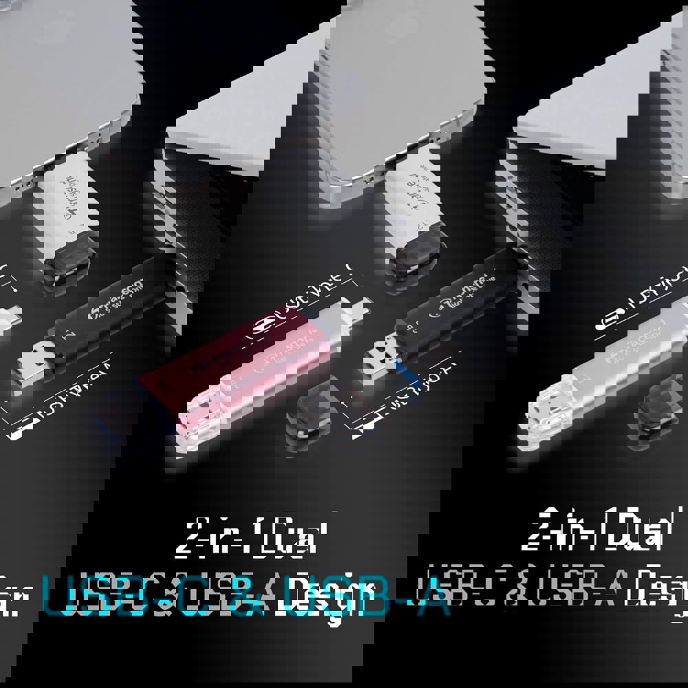 გარე მყარი დისკი Transcend TS1TESD310C ESD310C, 1TB, External SSD, Type-C/A, Black