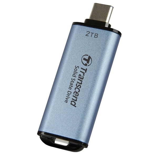 გარე მყარი დისკი Transcend TS2TESD300C ESD300S, 2TB, External SSD, Type-C, Sky Blue