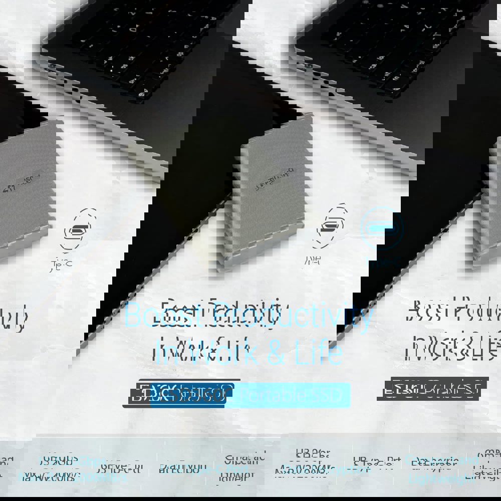 გარე მყარი დისკი Transcend TS1TESD360C ESD360C, 1TB, External SSD, Type-C, Gray