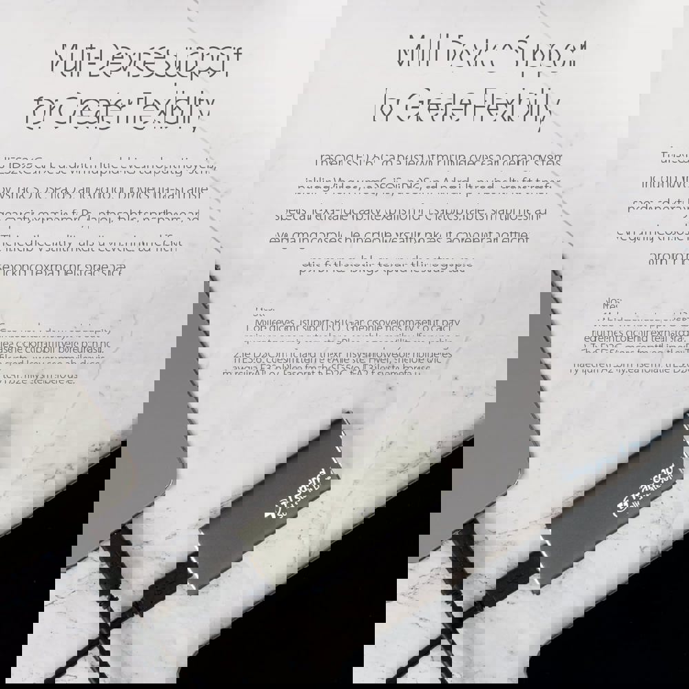 External SSD Transcend TS500GESD265C ESD265C, 500GB, Type-C, Iron Gray