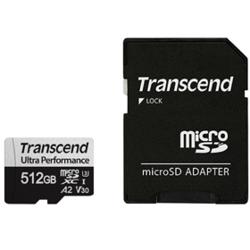 Memory Card Transcend TS512GUSD340S USD340S, 512GB, microSDXC, UHS-I, U3, Black/Grey