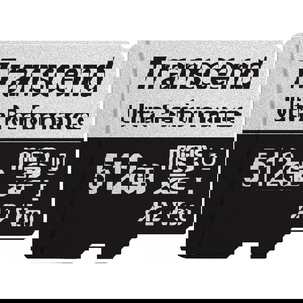 მეხსიერების ბარათი Transcend TS512GUSD340S USD340S, 512GB, microSDXC, UHS-I, U3, Black/Grey