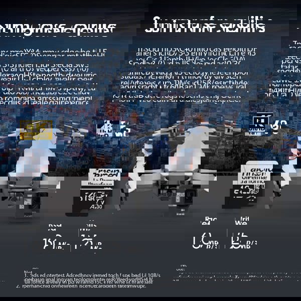 მეხსიერების ბარათი Transcend TS512GUSD340S USD340S, 512GB, microSDXC, UHS-I, U3, Black/Grey