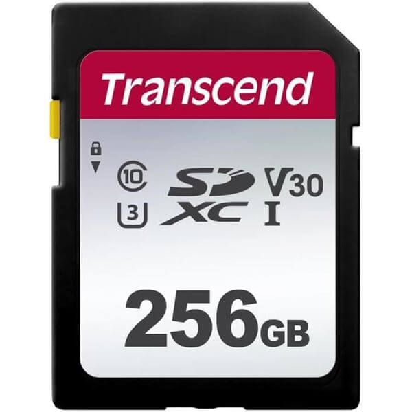 Memory Card Transcend TS256GSDC300S SDC300S, 256GB, SDXC, UHS-I, U3, Black