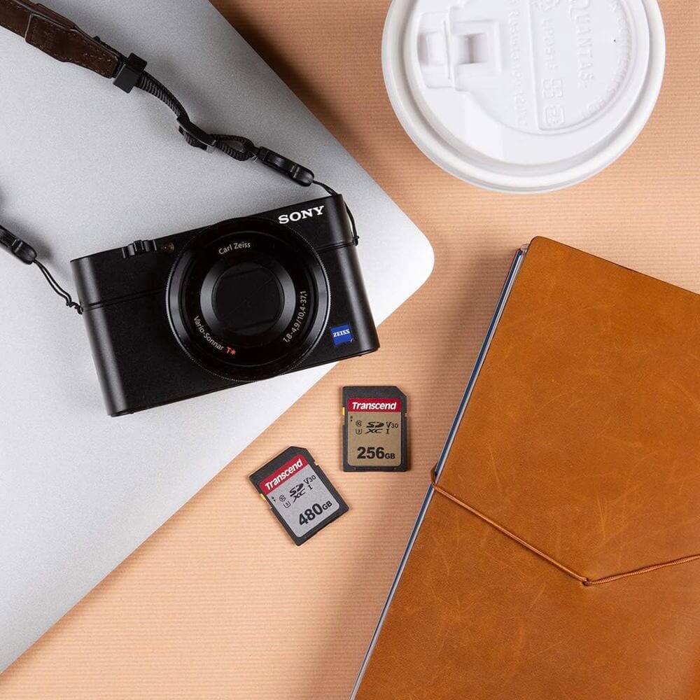 მეხსიერების ბარათი Transcend TS256GSDC300S SDC300S, 256GB, SDXC, UHS-I, U3, Black