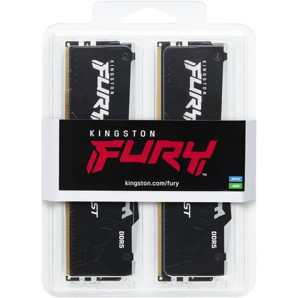RAM Kingston KF560C36BBEAK2-64 FURY Beast RGB, RAM 64GB, DDR5 DIMM, 6000MHz