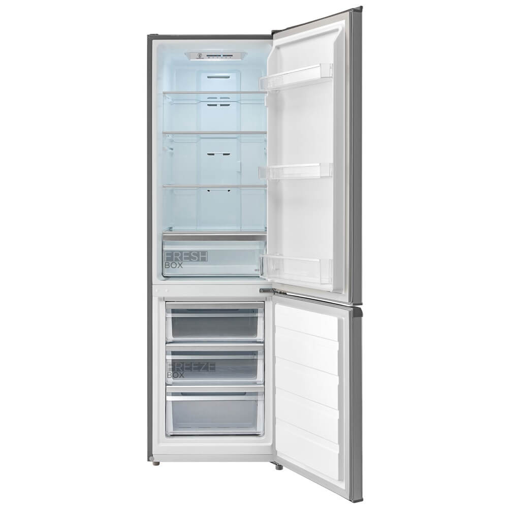 მაცივარი Midea MDRB380FGE02A, 270L, E, 41dB, No Frost, Refrigerator, Silver