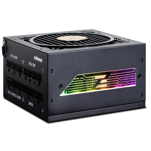 Power Supply Zalman ZM1000-TMX2VIEW Teramax 2 View, 1000W, 80 Plus Gold, Black