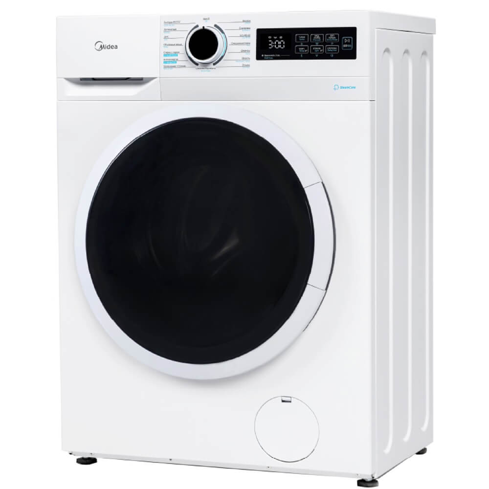 Washing Machine Midea MF110W100B/W, 10Kg, A, 1400Rpm, 72Db, White