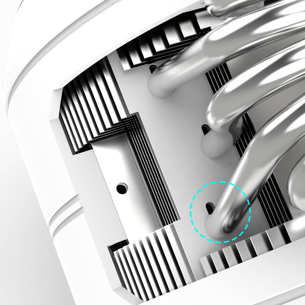 Cooler Zalman ZET5WHITE ZET5 ARGB, 120mm, 2000RPM, White