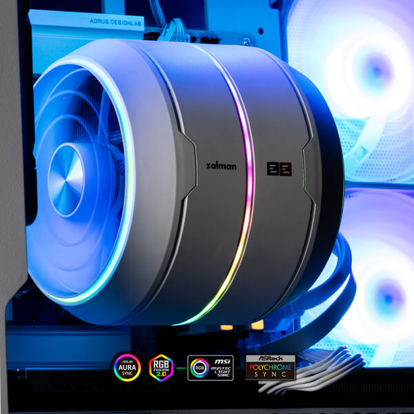Cooler Zalman ZET5WHITE ZET5 ARGB, 120mm, 2000RPM, White
