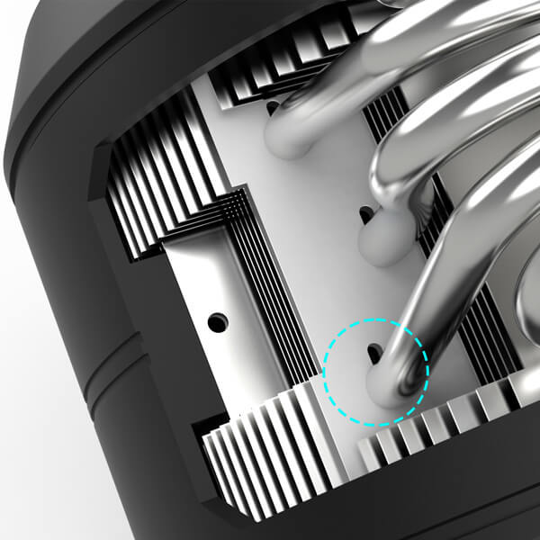 Cooler Zalman ZET5BLACK ZET5 ARGB, 120mm, 2000RPM, Black