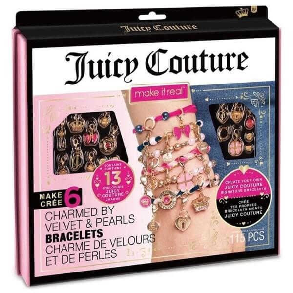 Juicy Couture Charmed by Velvet and Pearls Bracelet Kit Make It Real 4417MR