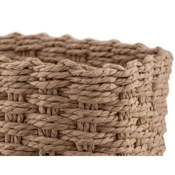 Set Of Wicker Storage Baskets Ardesto ARHC2505BE Prestigio, 3Pcs, Beige