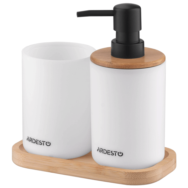Bathroom Set Ardesto ARHB3110WB Minimalism, 0.36l, 3pcs, White