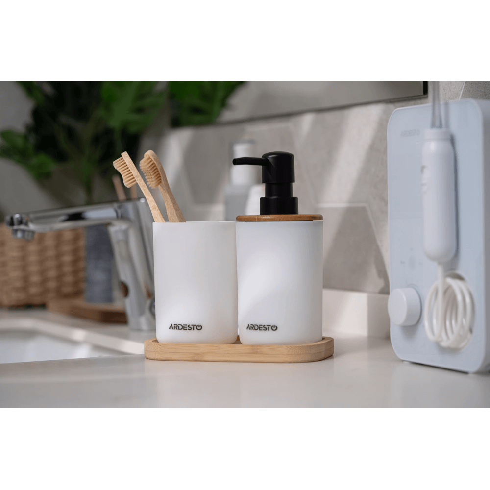 Bathroom Set Ardesto ARHB3110WB Minimalism, 0.36l, 3pcs, White
