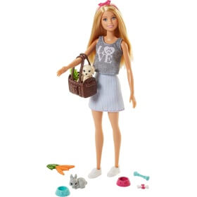 ბარბის თოჯინა Mattel FPR48 Barbie Doll & Pets