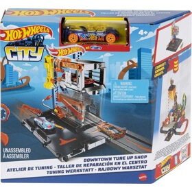 სათამაშო ტრასა Mattel Hot Wheels HDR25, City Downtown Repair Station