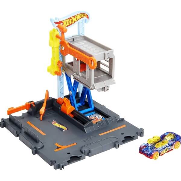 სათამაშო ტრასა Mattel Hot Wheels HDR25, City Downtown Repair Station