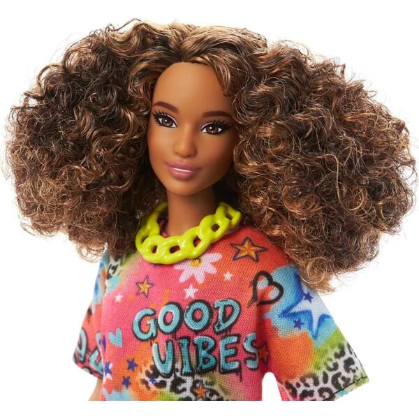 Good Vibes T-Shirt Dress Doll Mattel HPF77 Barbie