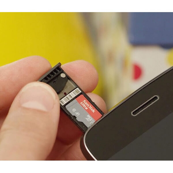 Memory Card SanDisk SDSQUAC-512G-GN6MA, 512GB, MicroSDXC, C10, UHS-I, U1, Black/Red