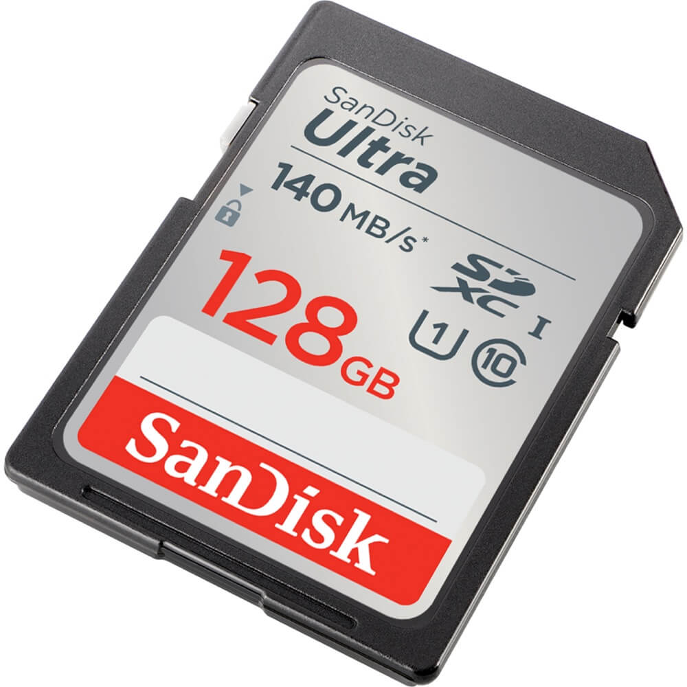 მეხსიერების ბარათი SanDisk SDSDUNB-128G-GN6IN, 128GB, SDXC, C10, UHS-I, U1, Grey/Red