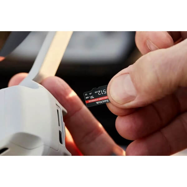 Memory Card SanDisk SDSQXFN-512G-GN4NN, 512GB, MicroSDXC, C10, U3, Black/Red