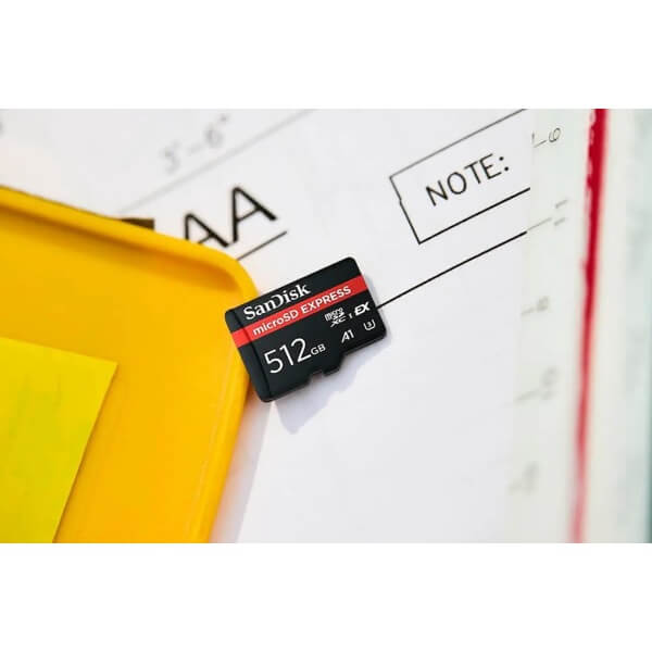 Memory Card SanDisk SDSQXFN-512G-GN4NN, 512GB, MicroSDXC, C10, U3, Black/Red