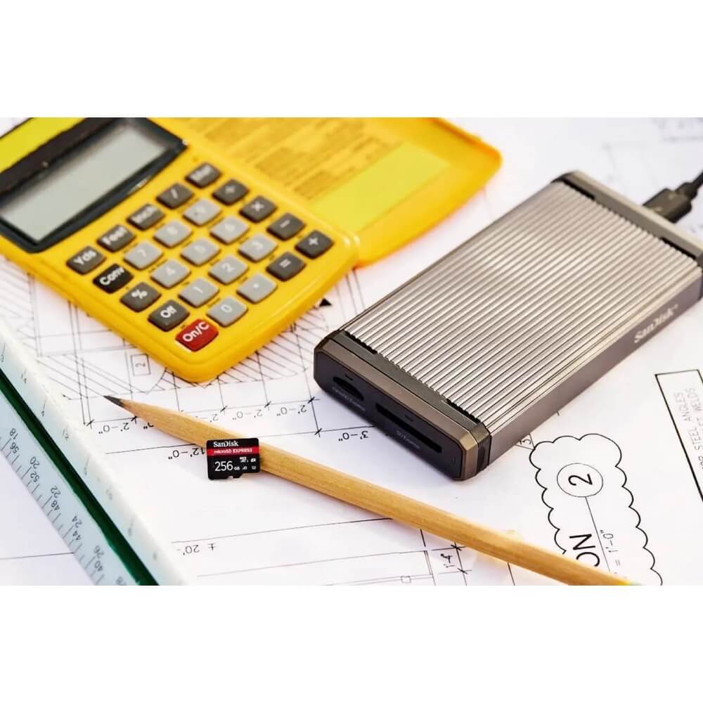 მეხსიერების ბარათი SanDisk SDSQXFN-256G-GN4NN, 256GB, MicroSDXC, C10, UHS-I, U3, Black/Red